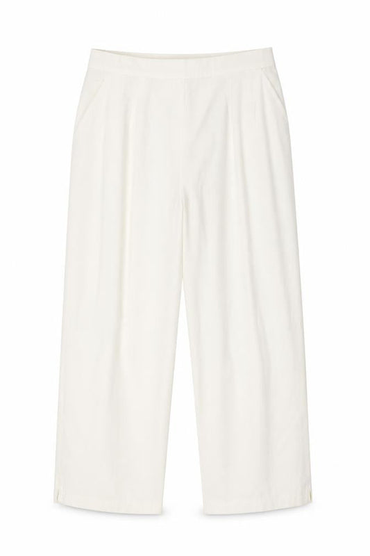 Agenda Womens White Polyester Trousers Size 14 Regular