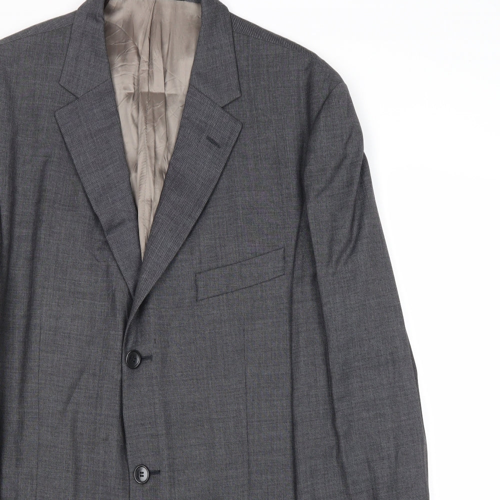 Marks and Spencer Mens Grey Wool Jacket Suit Jacket Size 42 Regular