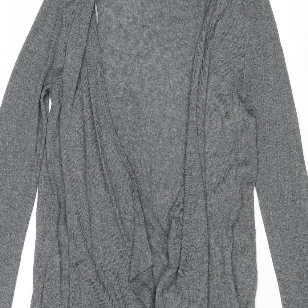 Red Herring Womens Grey V-Neck Polyester Cardigan Jumper Size 10