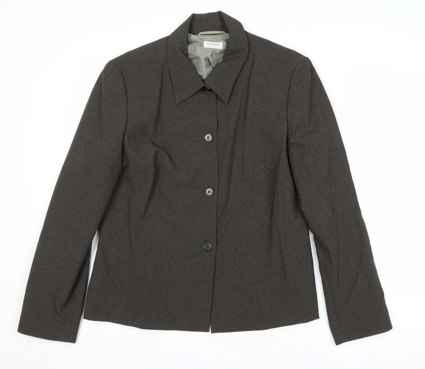 Canda Womens Brown Jacket Blazer Size 16