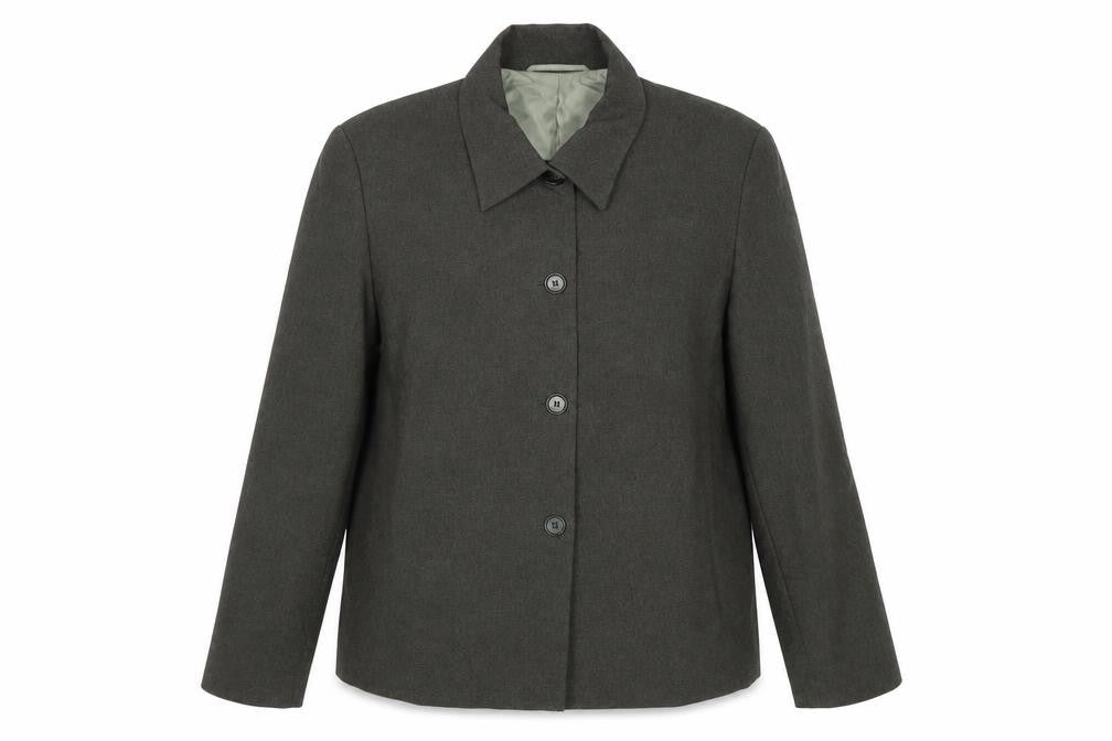 Canda Womens Brown Jacket Blazer Size 16