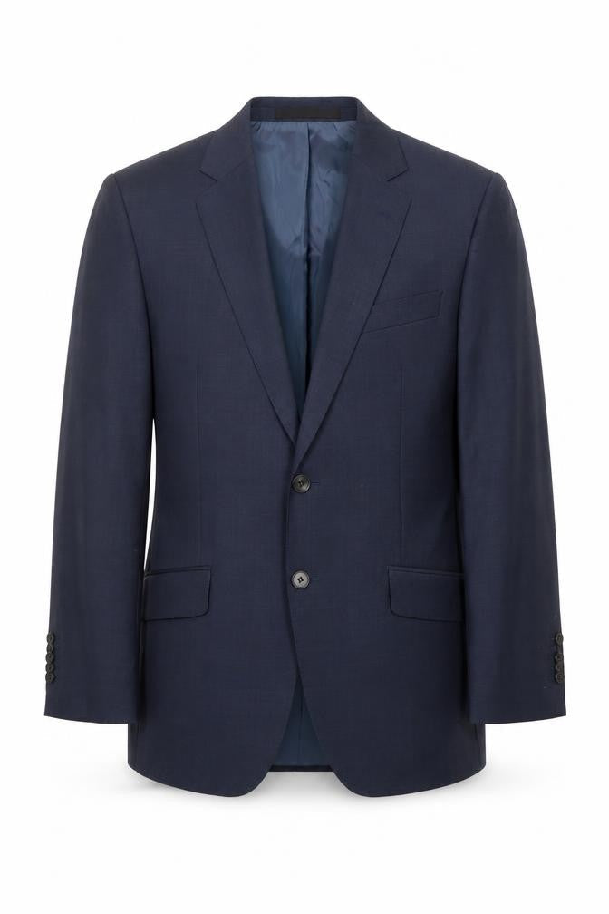 Linea Mens Blue Wool Jacket Suit Jacket Size 38 Regular