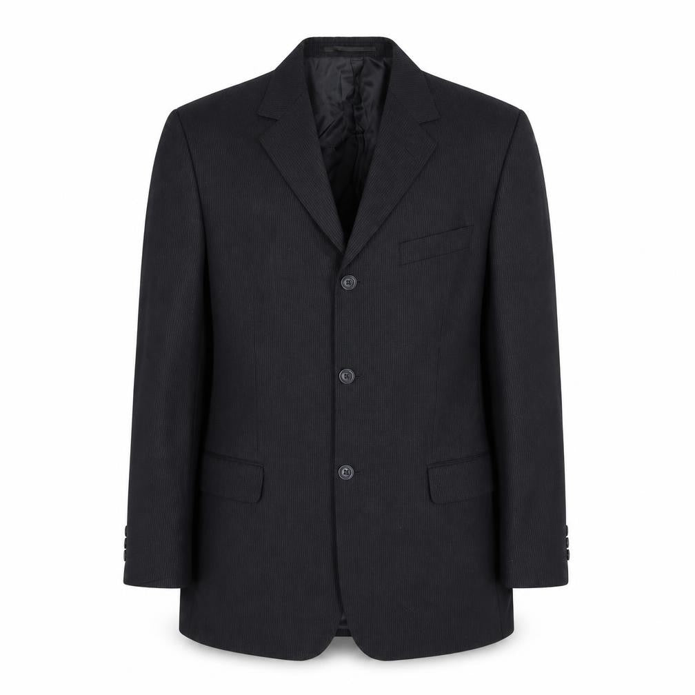 Tom English Mens Black Wool Jacket Suit Jacket Size 40 Regular