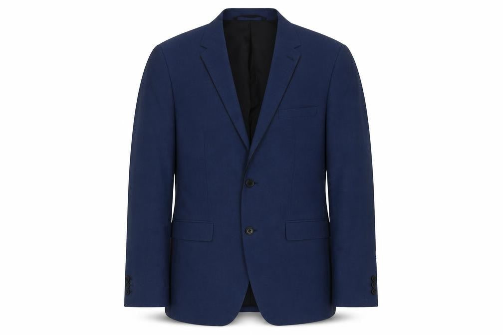 Burton Mens Blue Polyester Jacket Suit Jacket Size L Regular