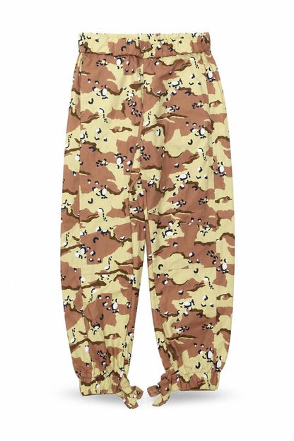 Reclaimed Vintage Womens Multicoloured Camouflage Polyester Trousers Size 12 L29 in Regular