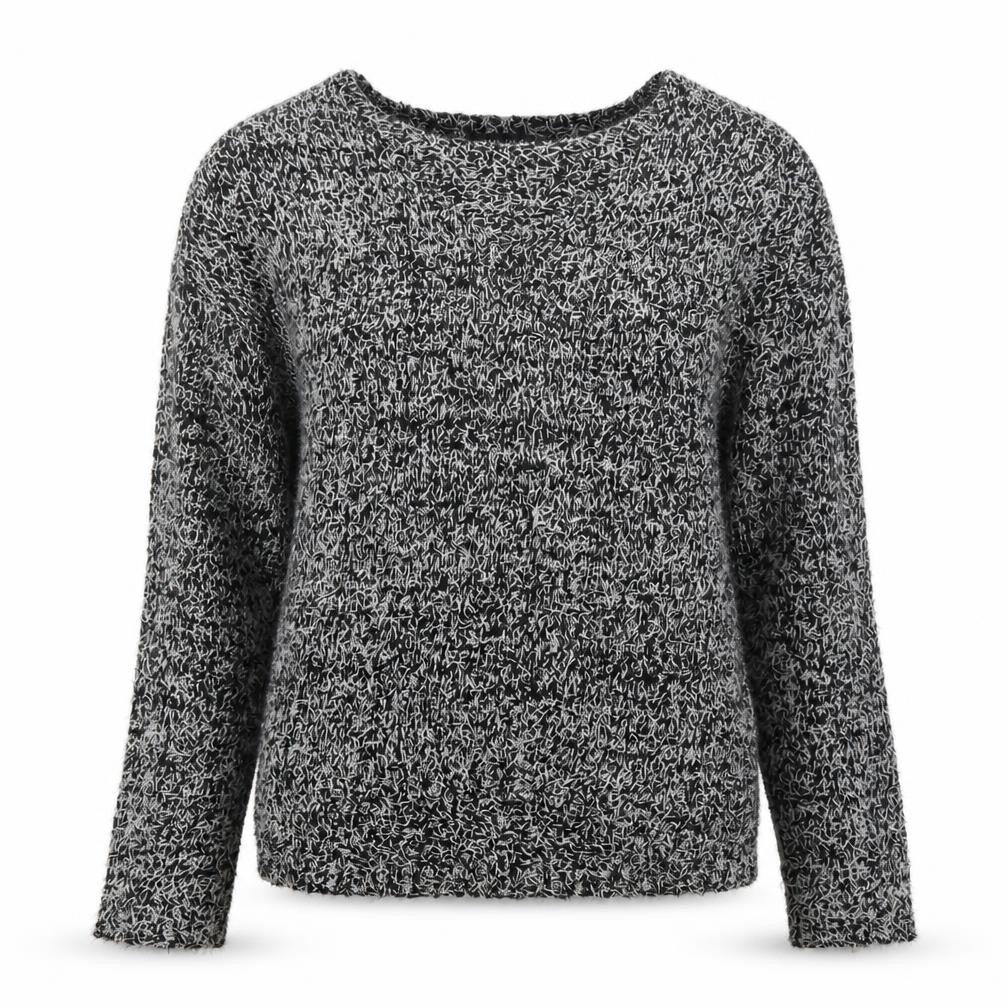 New Look Womens Black Boat Neck Acrylic Pullover Jumper Size 8