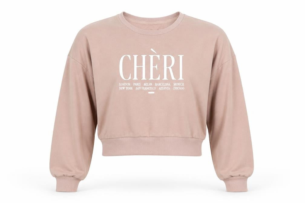 New Look Womens Pink Cotton Pullover Sweatshirt Size 6 Pullover - Cheri