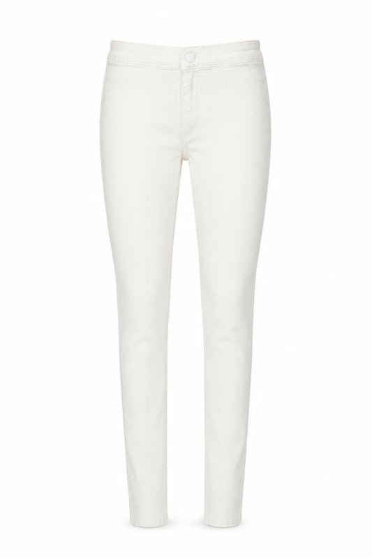 Topshop Womens Ivory Cotton Skinny Jeans Size 30 in L33 in Regular Button