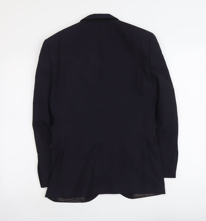 Next Mens Blue Polyester Jacket Suit Jacket Size S Regular