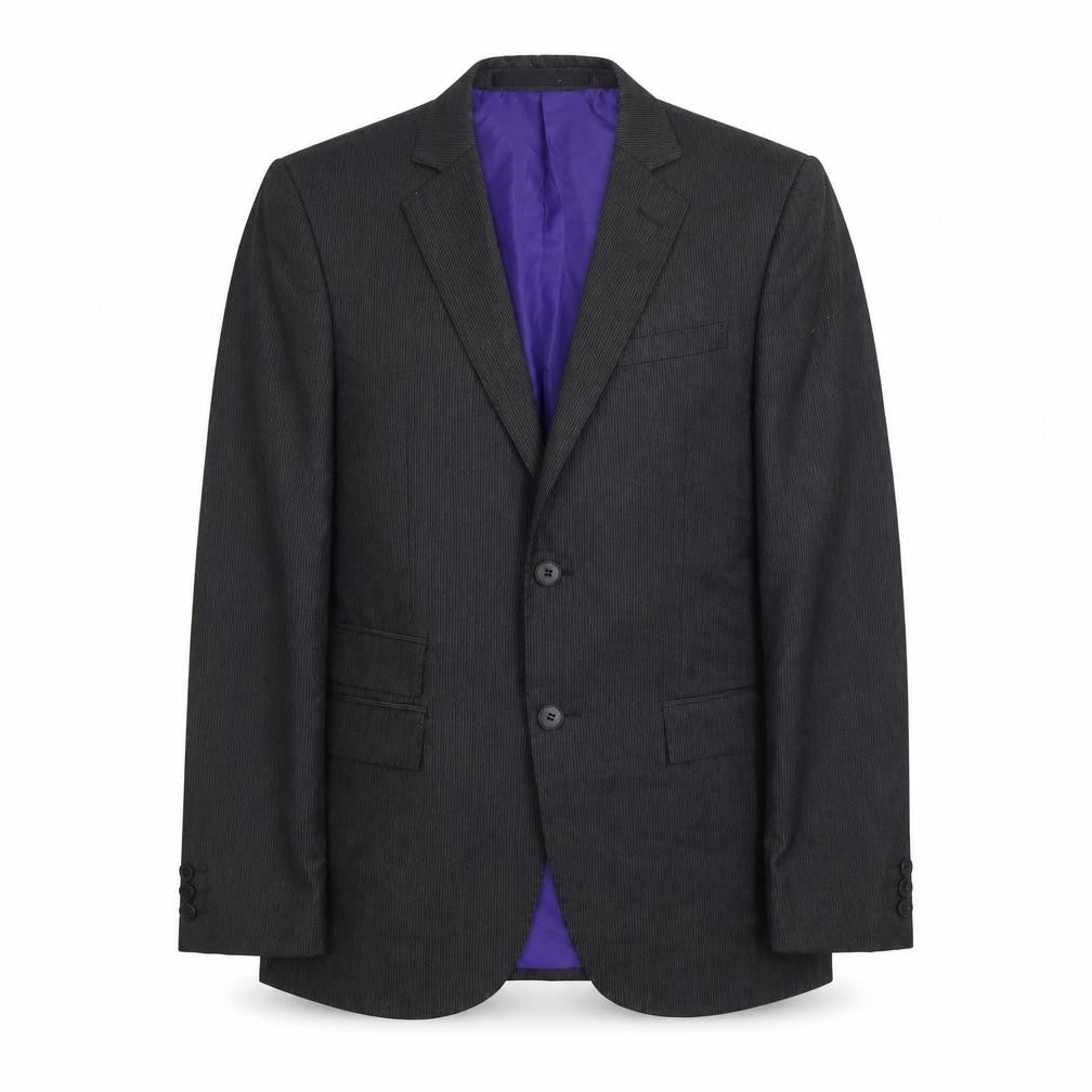Marks & Spencer Mens Grey Striped Polyester Jacket Suit Jacket Size S Regular