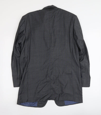 Sanstone Mens Grey Wool Jacket Suit Jacket Size L Regular
