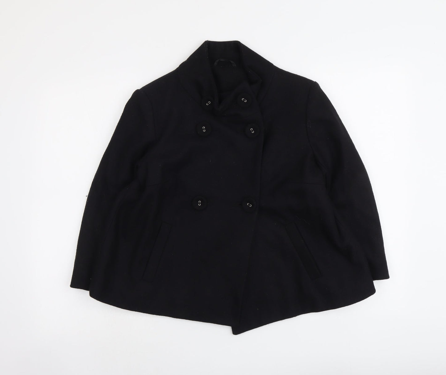 New Look Womens Black Jacket Size 10 Button