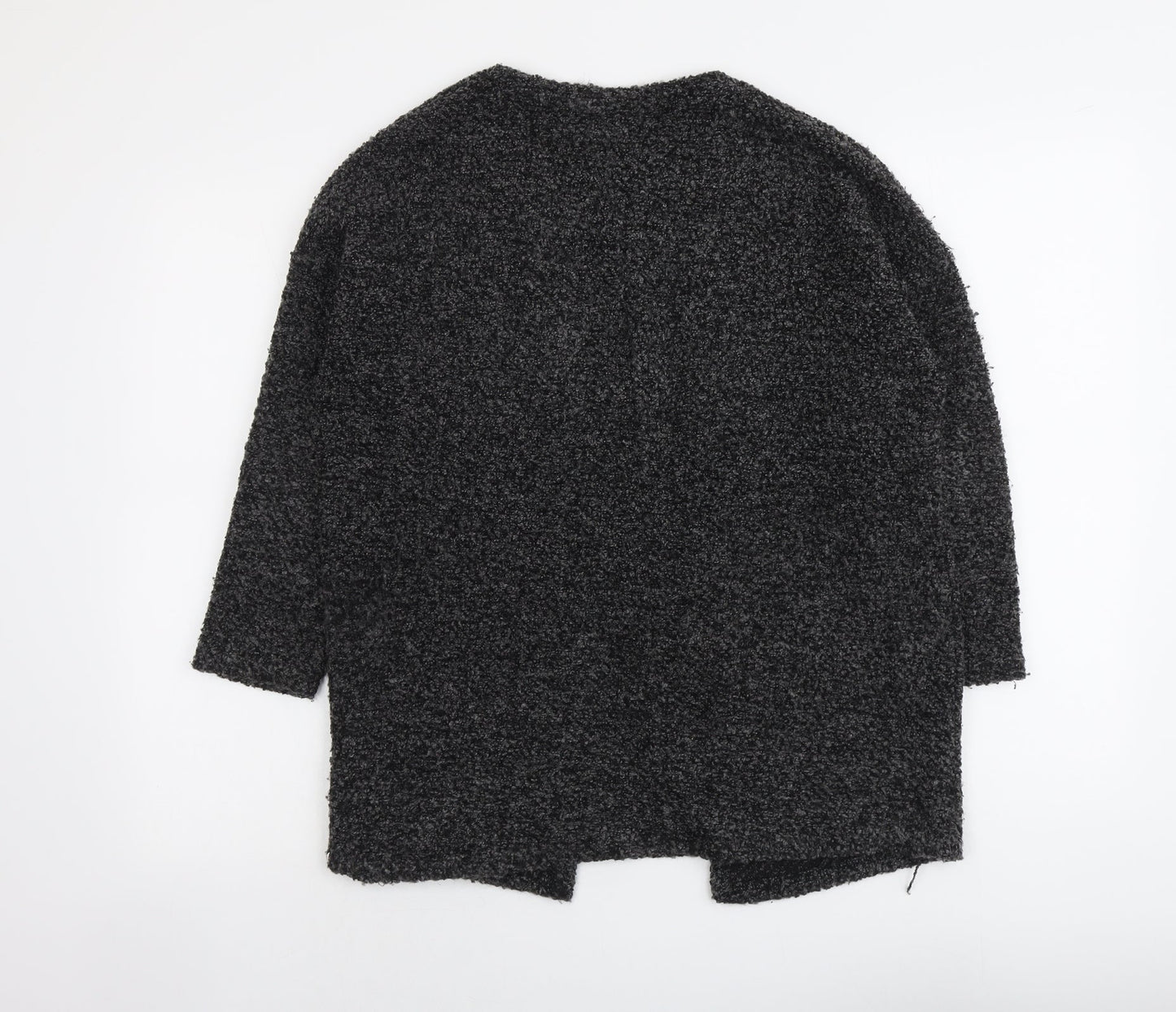 H&M Womens Grey V-Neck Acrylic Cardigan Jumper Size S