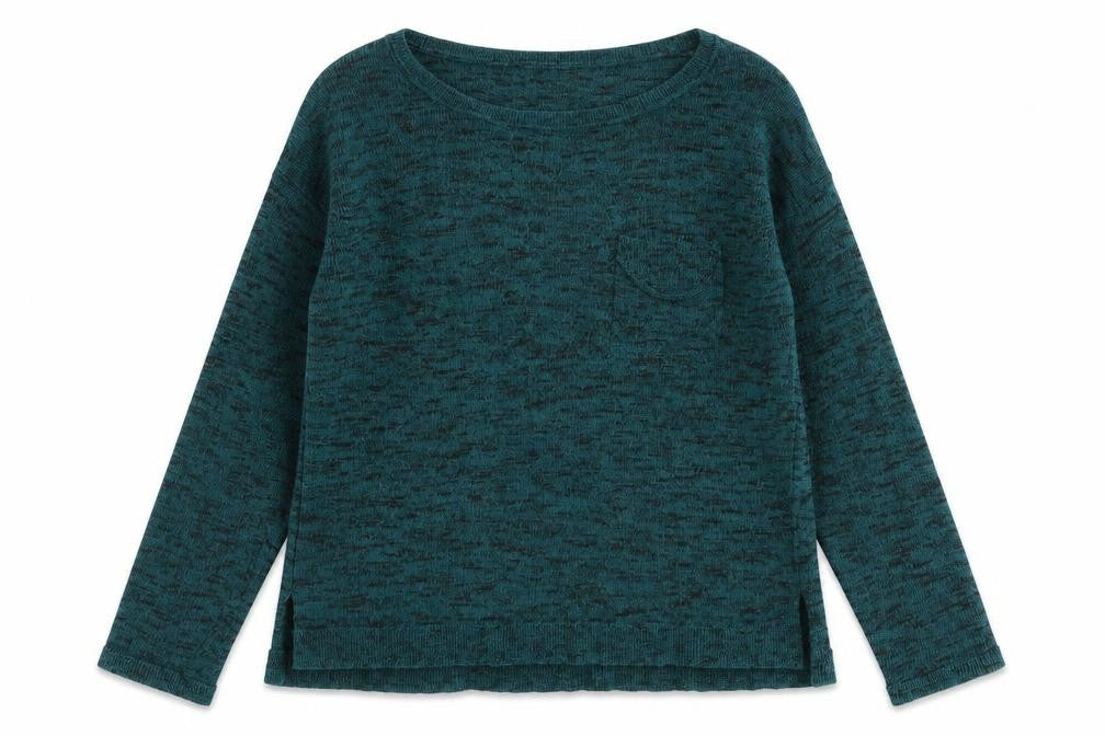H&M Womens Green Boat Neck Polyester Pullover Jumper Size XS