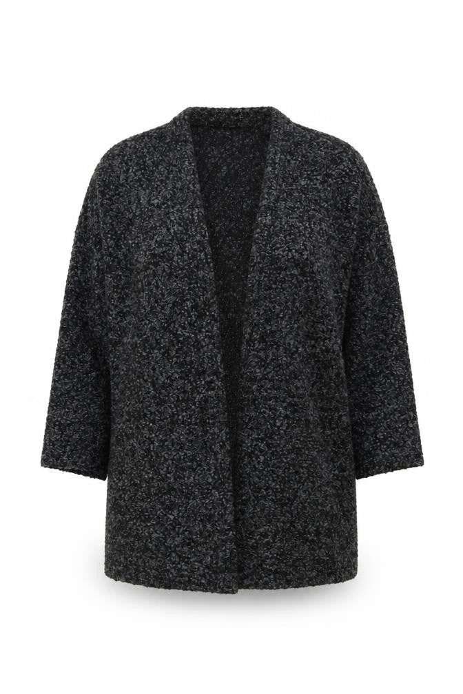 H&M Womens Grey V-Neck Acrylic Cardigan Jumper Size S