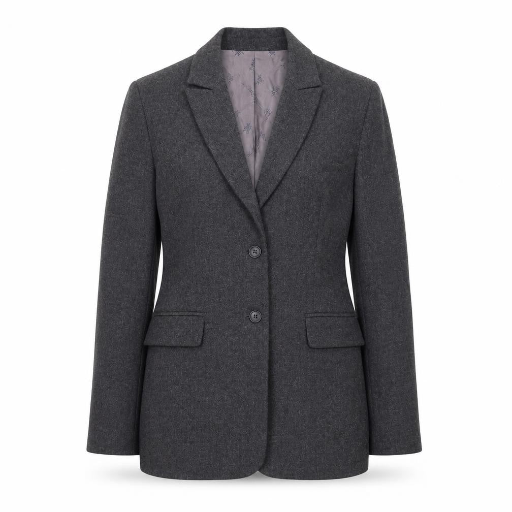 Oasis Womens Grey Wool Jacket Suit Jacket Size 12