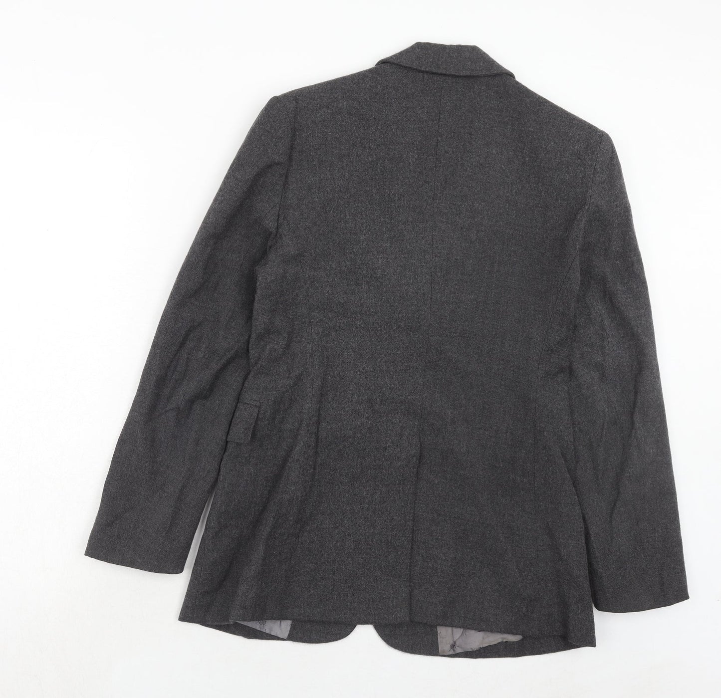 Oasis Womens Grey Wool Jacket Suit Jacket Size 12