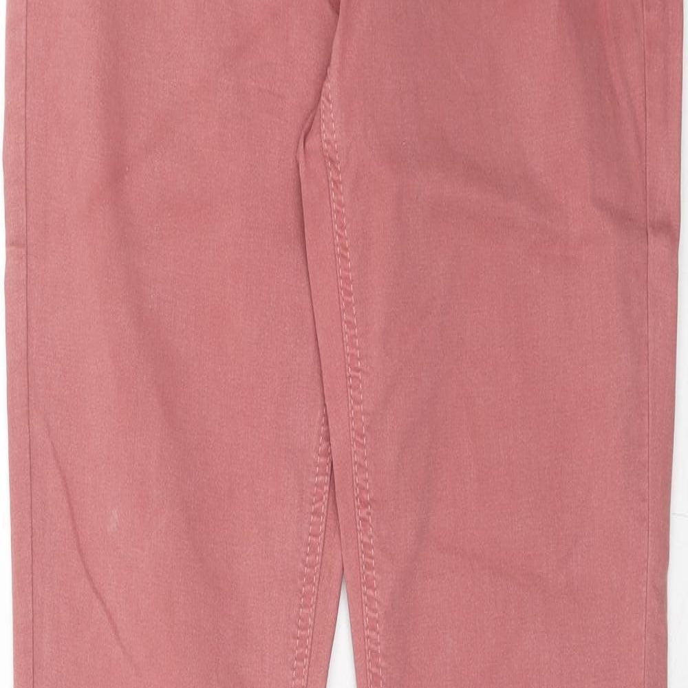 Esprit Womens Pink Cotton Skinny Jeans Size 10 Regular Zip