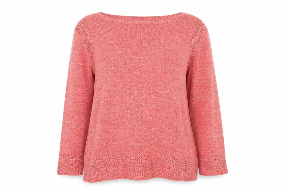 Marks & Spencer Womens Pink Round Neck Acrylic Pullover Jumper Size 12