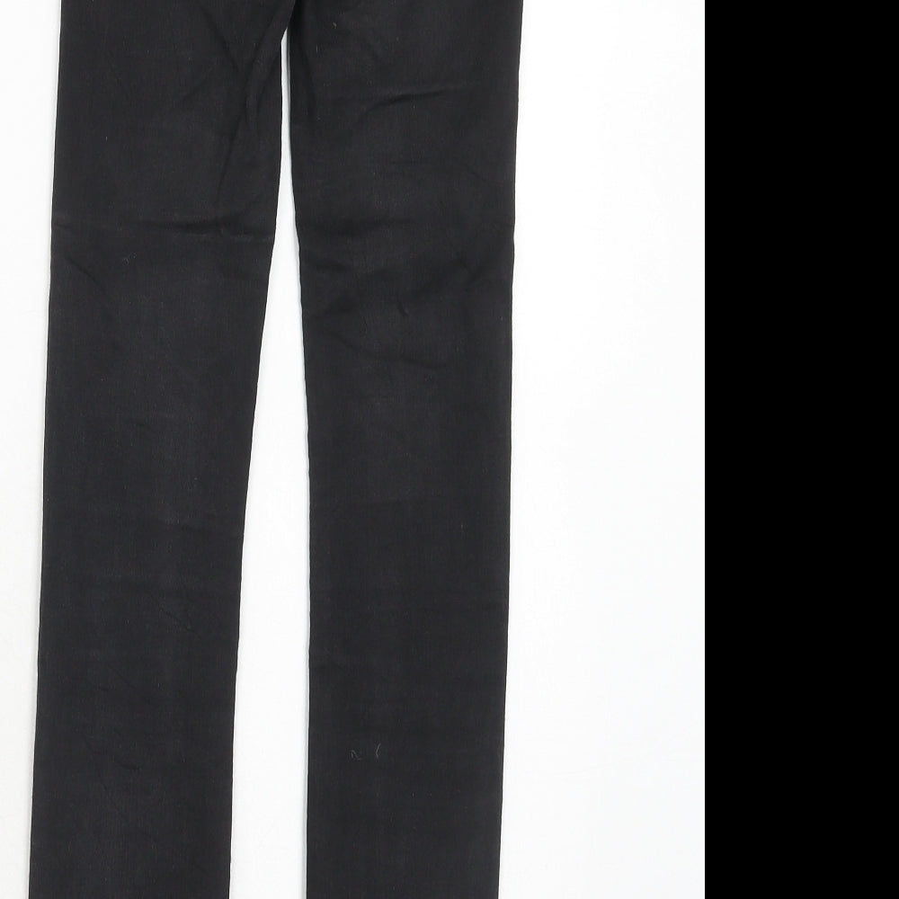 FB Sister Womens Black Cotton Straight Jeans Size XS Regular Zip