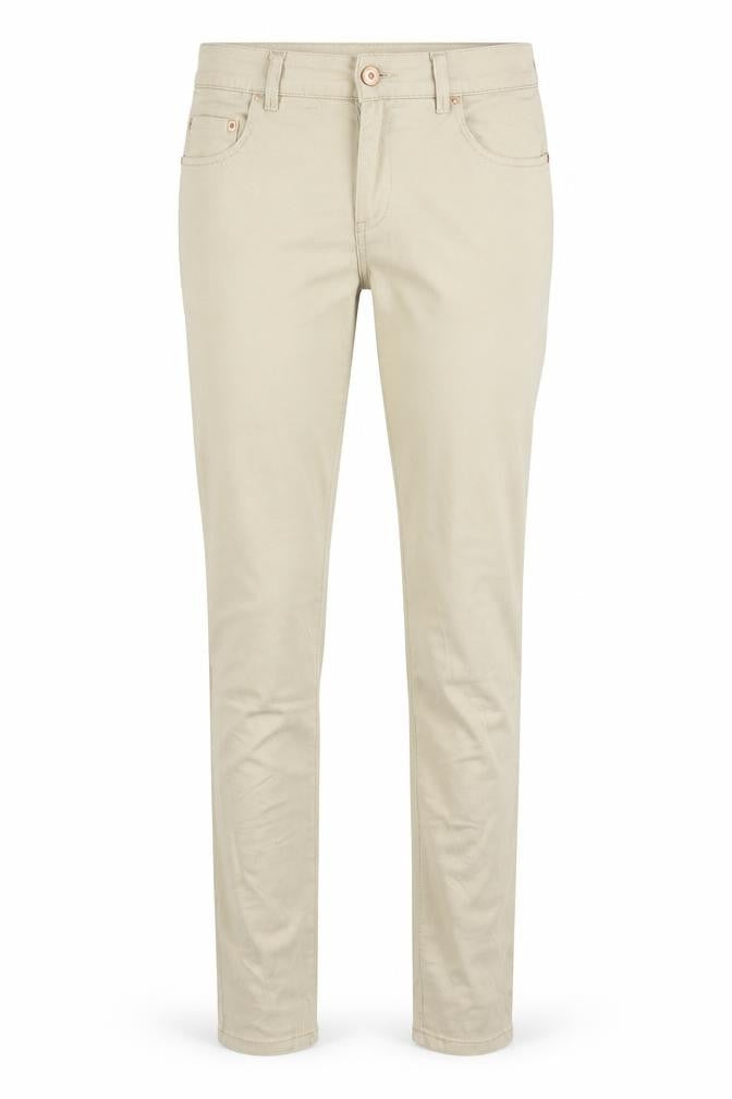 H&M Womens Beige Cotton Skinny Jeans Size 8 Regular Zip