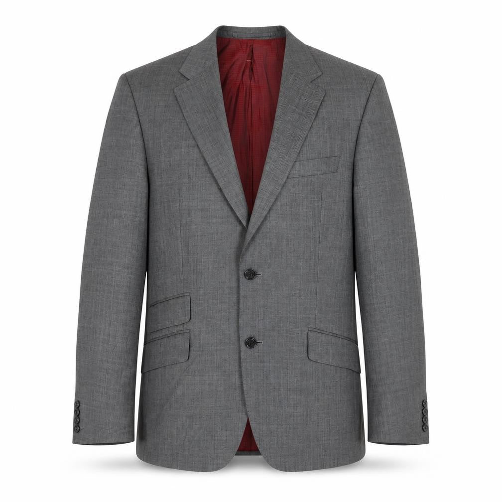 Marks & Spencer Mens Grey Herringbone Wool Jacket Suit Jacket Size 38 Regular