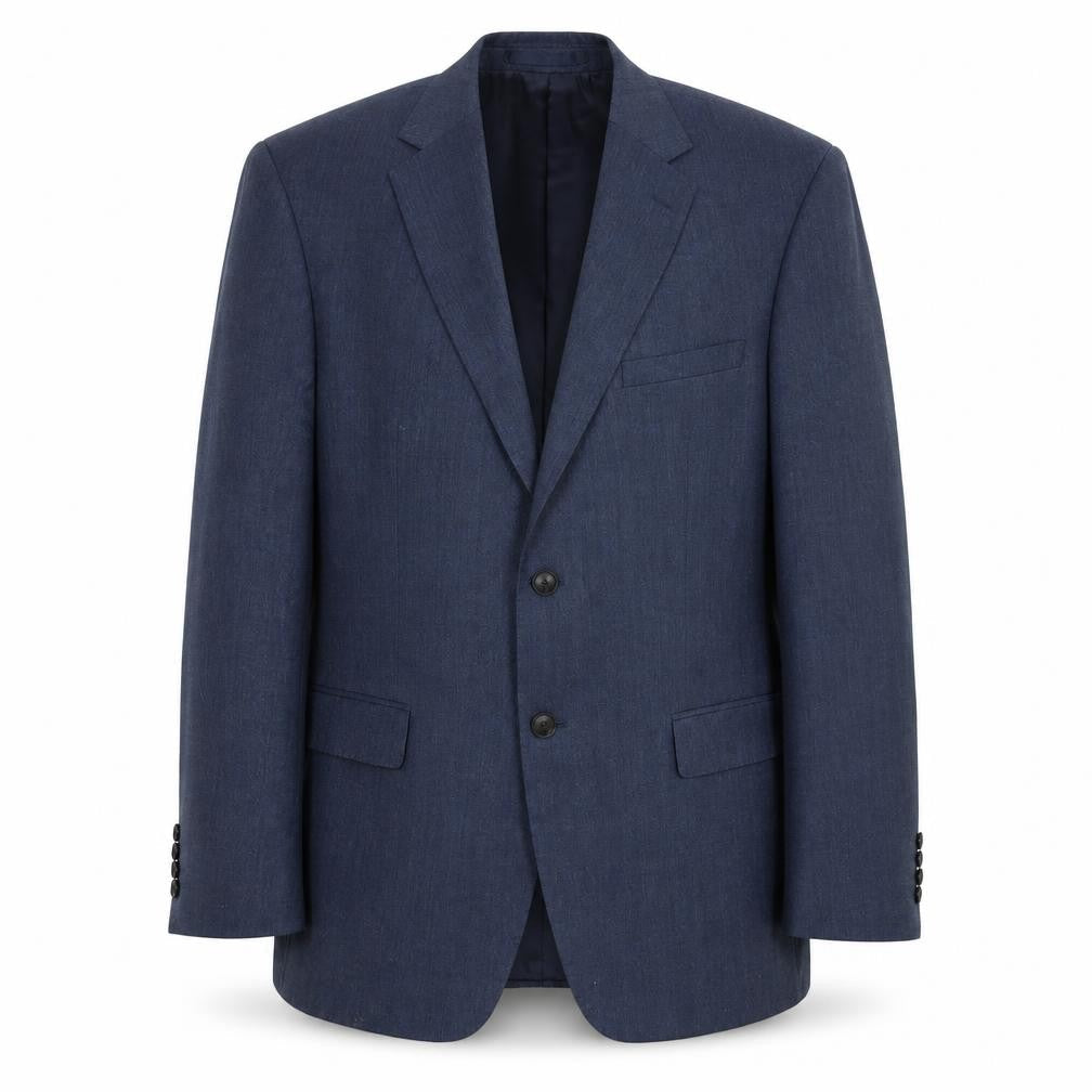 Marks & Spencer Mens Blue Wool Jacket Suit Jacket Size 42 Regular