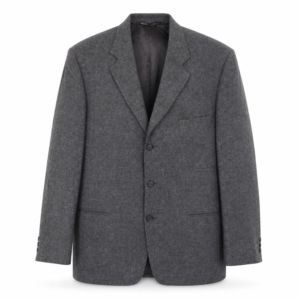 Marks & Spencer Mens Grey Wool Jacket Blazer Size 42 Regular