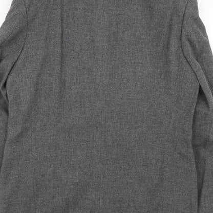 Marks & Spencer Mens Grey Wool Jacket Blazer Size 42 Regular