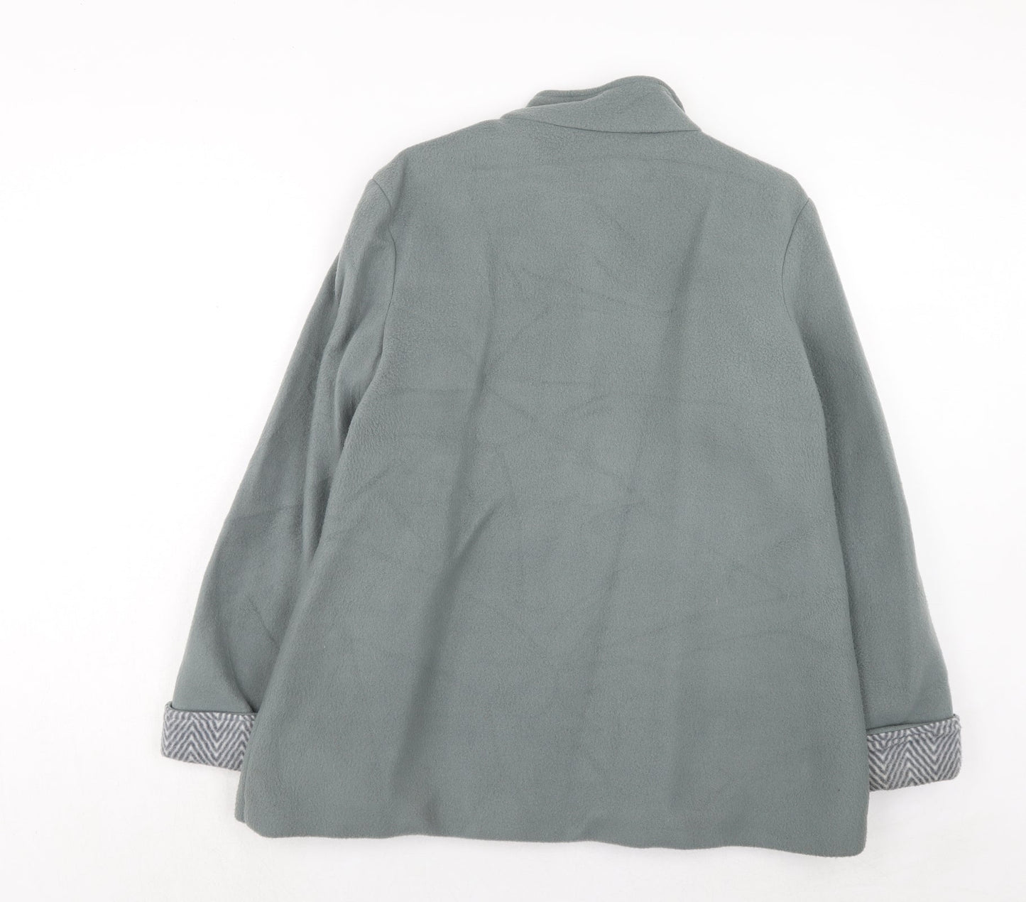 Anne De Lancay Womens Green Jacket Size M Button