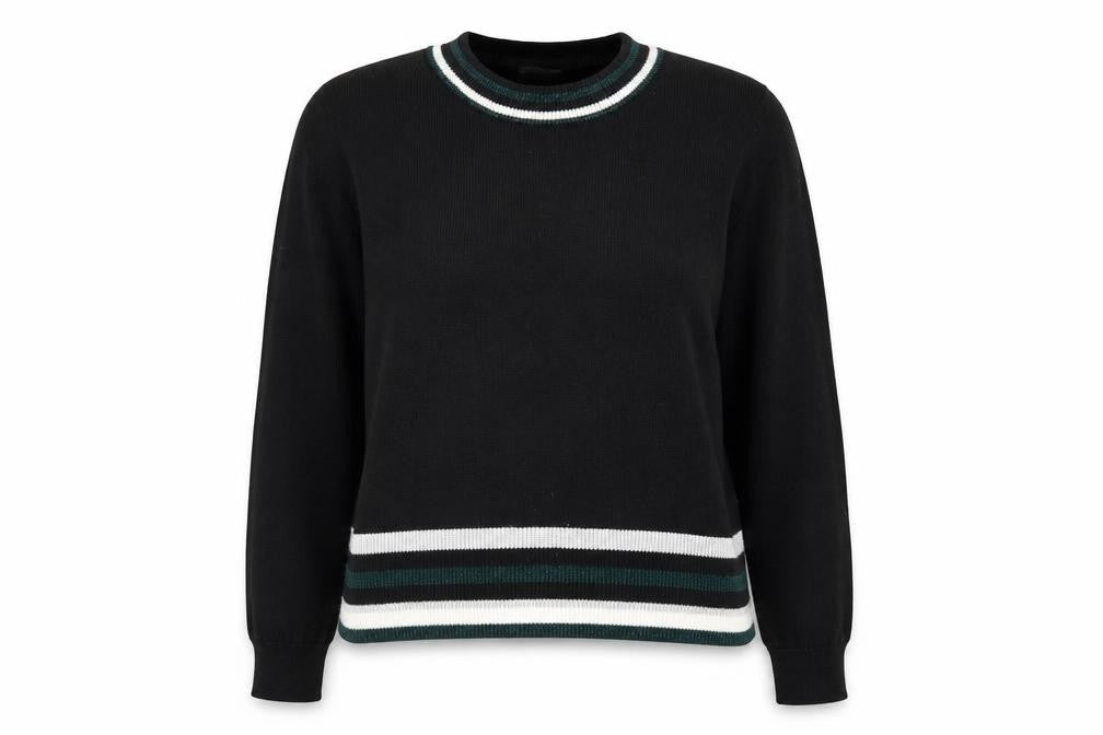 Pimkie Womens Black Round Neck Polyester Pullover Jumper Size S