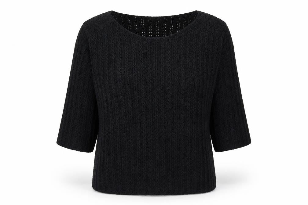 Anonymous Womens Black Round Neck Acrylic Pullover Jumper Size XL