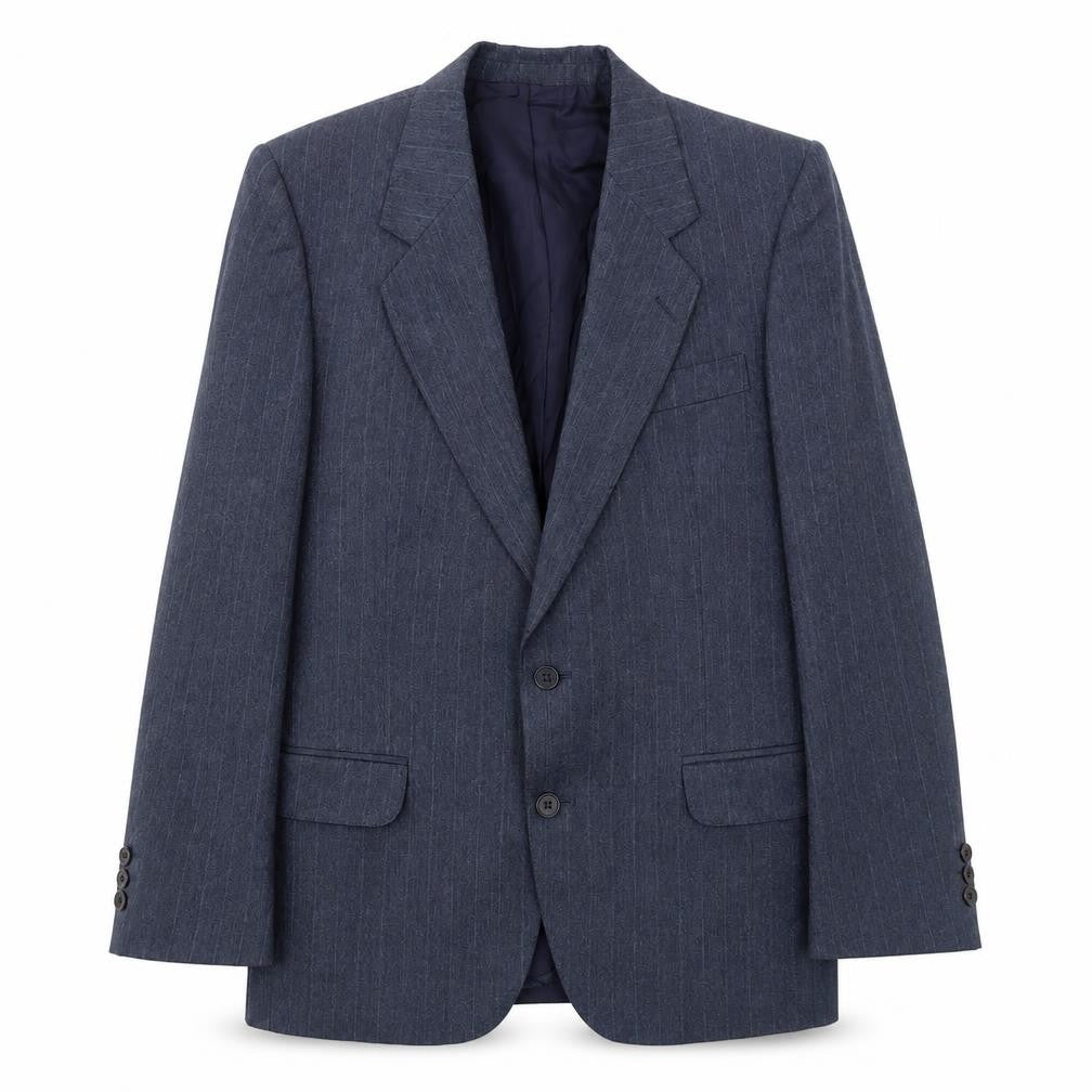 Paul Jardine Mens Blue Striped Wool Jacket Suit Jacket Size 40 Regular