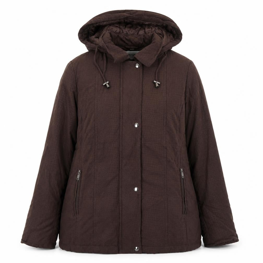 EWM Womens Brown Jacket Size 14 Zip