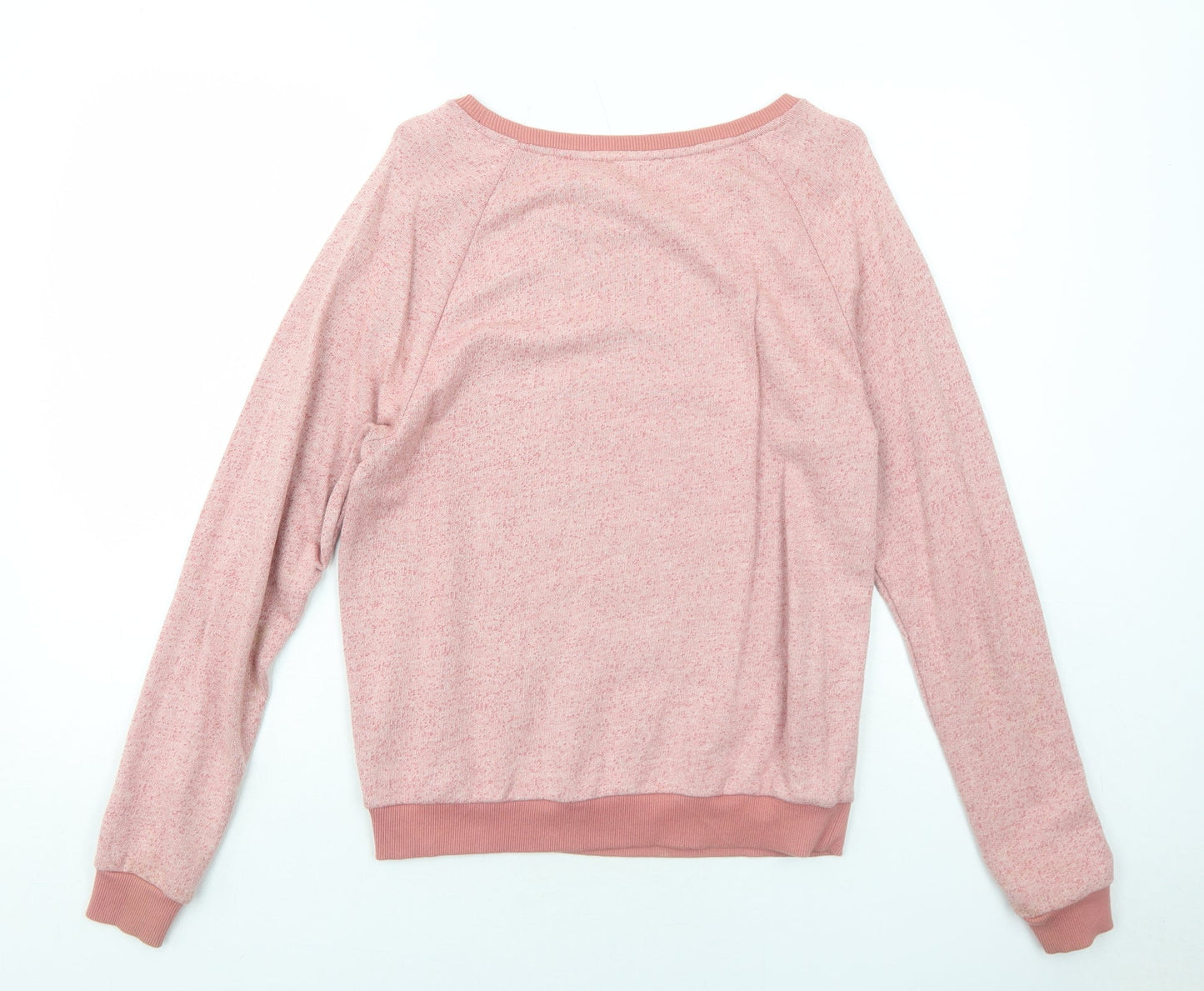 River Island Womens Pink Cotton Pullover Sweatshirt Size 8 Pullover - Penguin