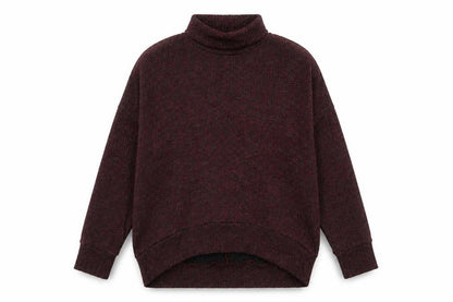 Topshop Womens Red Roll Neck Polyester Pullover Jumper Size 14