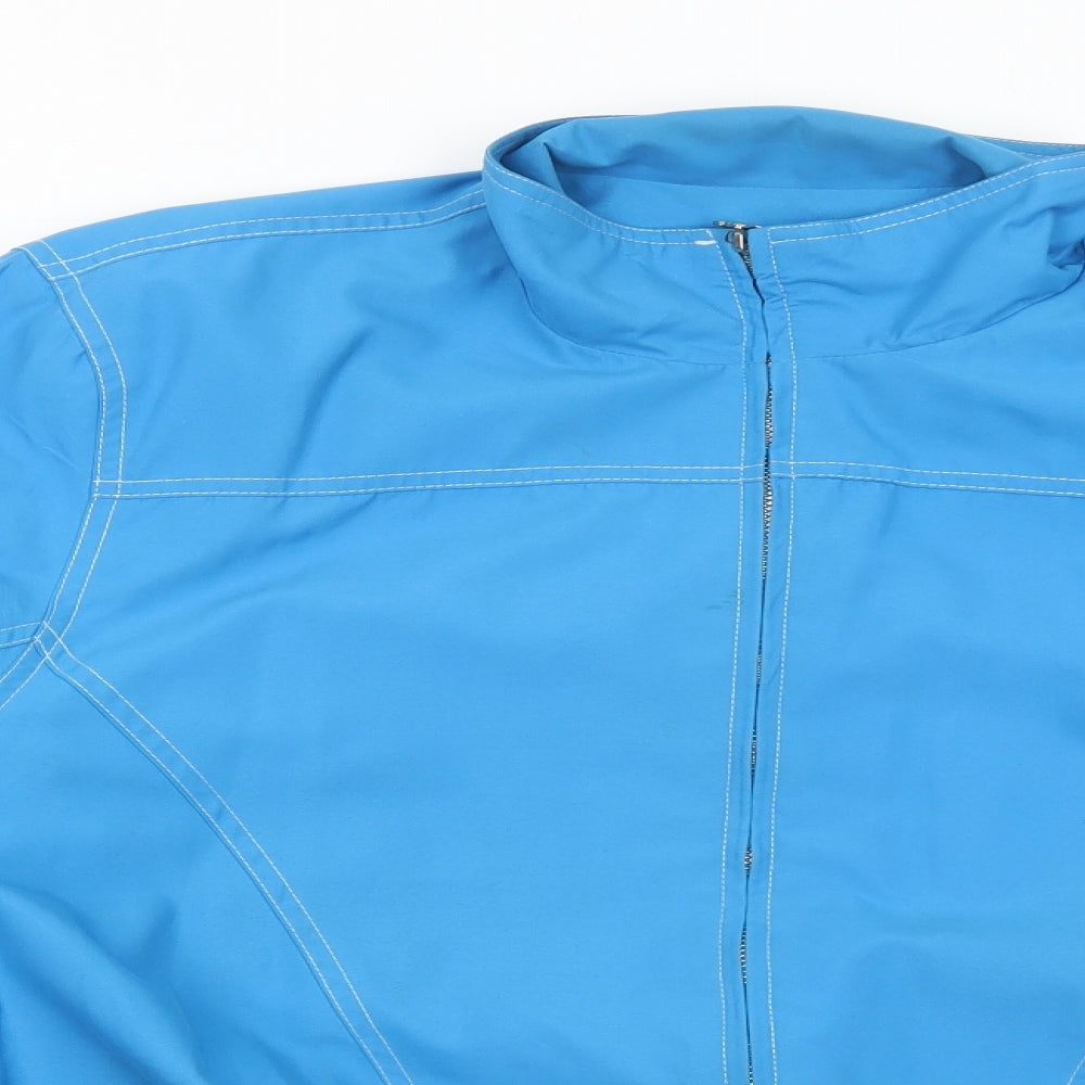 Alfred Dunner Womens Blue Jacket Size M Zip