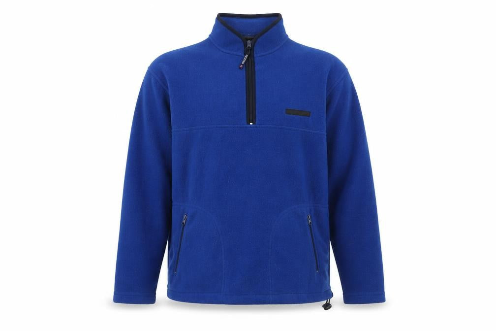 CS Active Mens Blue Polyester Pullover Sweatshirt Size S - Zipped Pockets