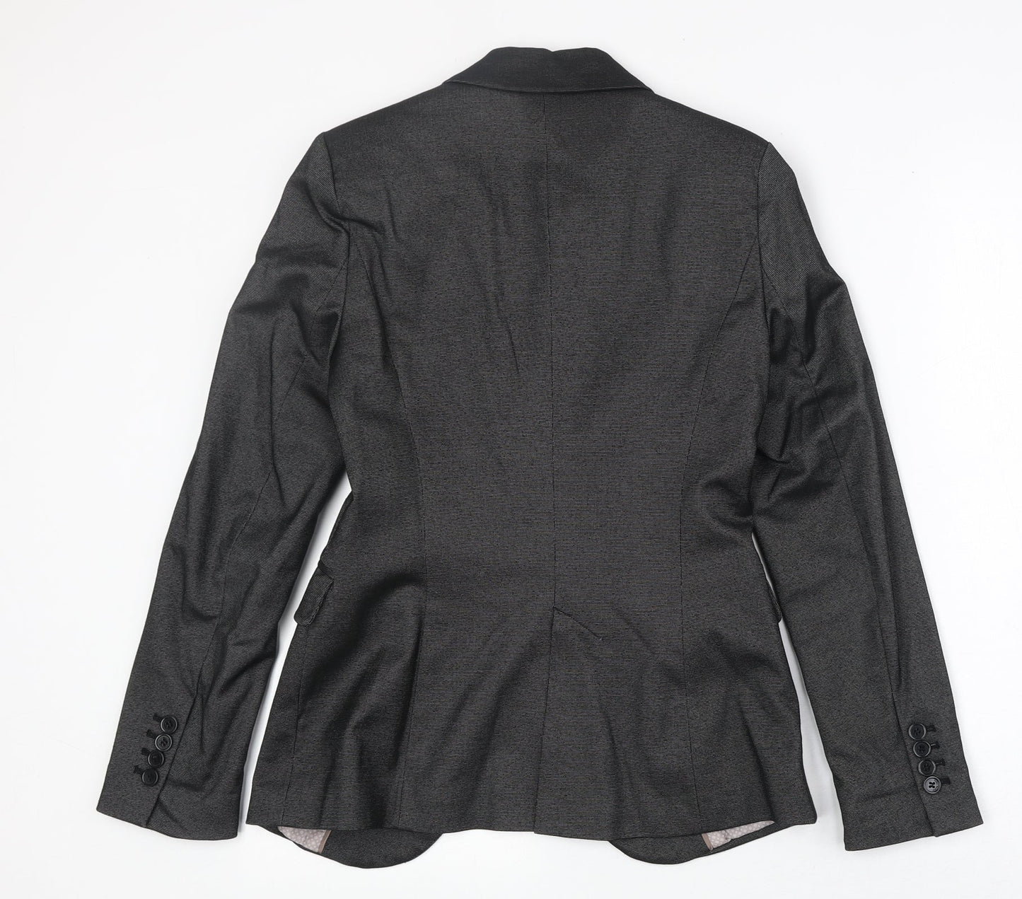 Zara Womens Grey Polyester Jacket Suit Jacket Size S