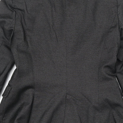 Zara Womens Grey Polyester Jacket Suit Jacket Size S