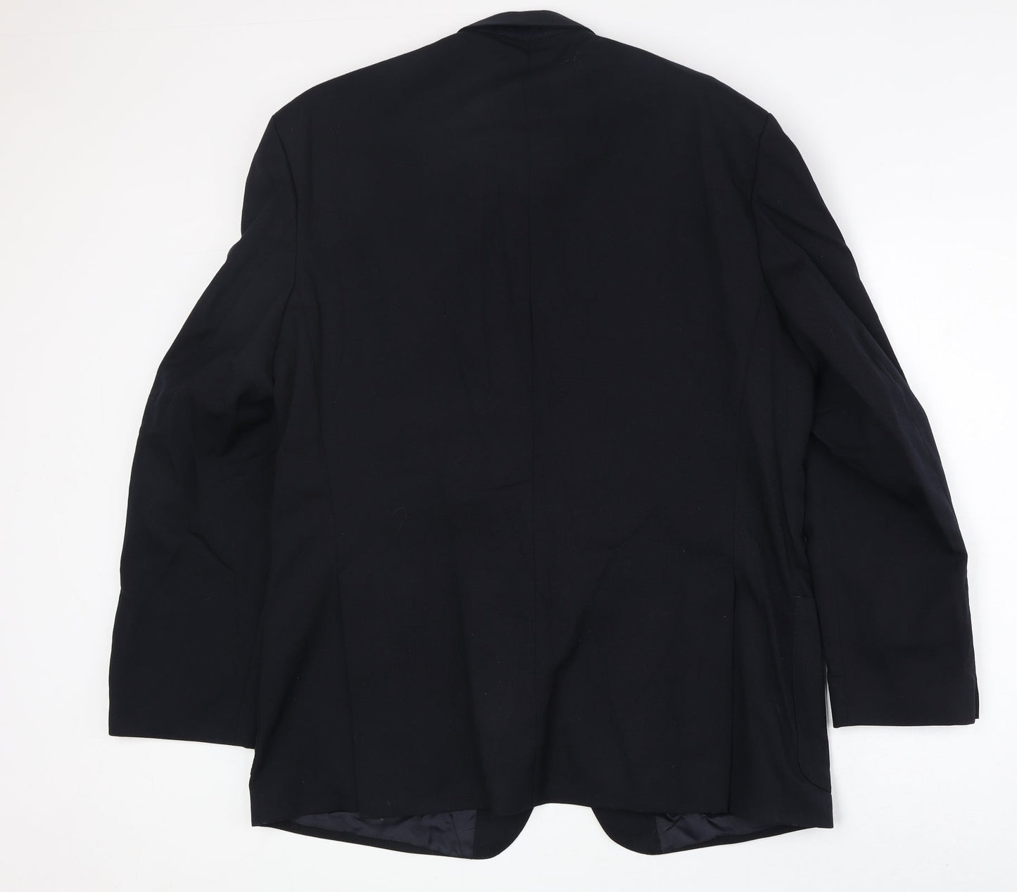 The Label Mens Blue Wool Jacket Blazer Size 44 Regular