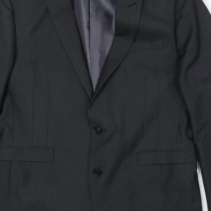 Next Mens Grey Polyester Jacket Suit Jacket Size 42 Regular