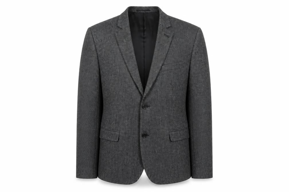 New Look Mens Grey Wool Jacket Suit Jacket Size 42 Regular