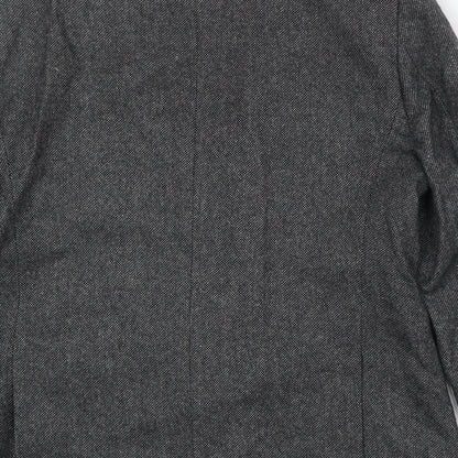New Look Mens Grey Wool Jacket Suit Jacket Size 42 Regular