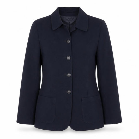 Berkertex Womens Blue Polyester Jacket Blazer Size 12