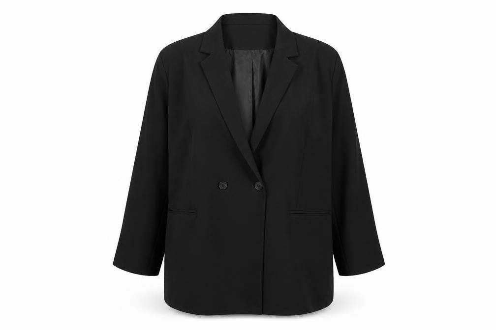 Caspsule Womens Black Polyester Jacket Suit Jacket Size 14