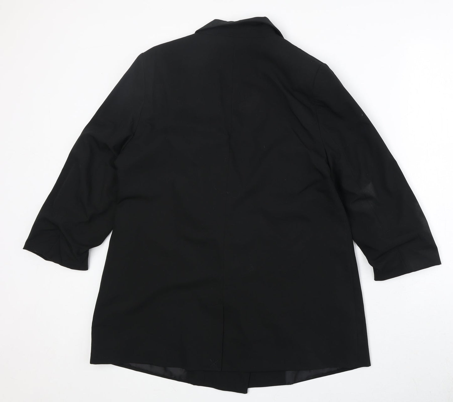 Caspsule Womens Black Polyester Jacket Suit Jacket Size 14