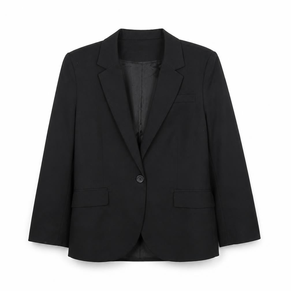 ASOS Womens Black Polyester Jacket Blazer Size 12
