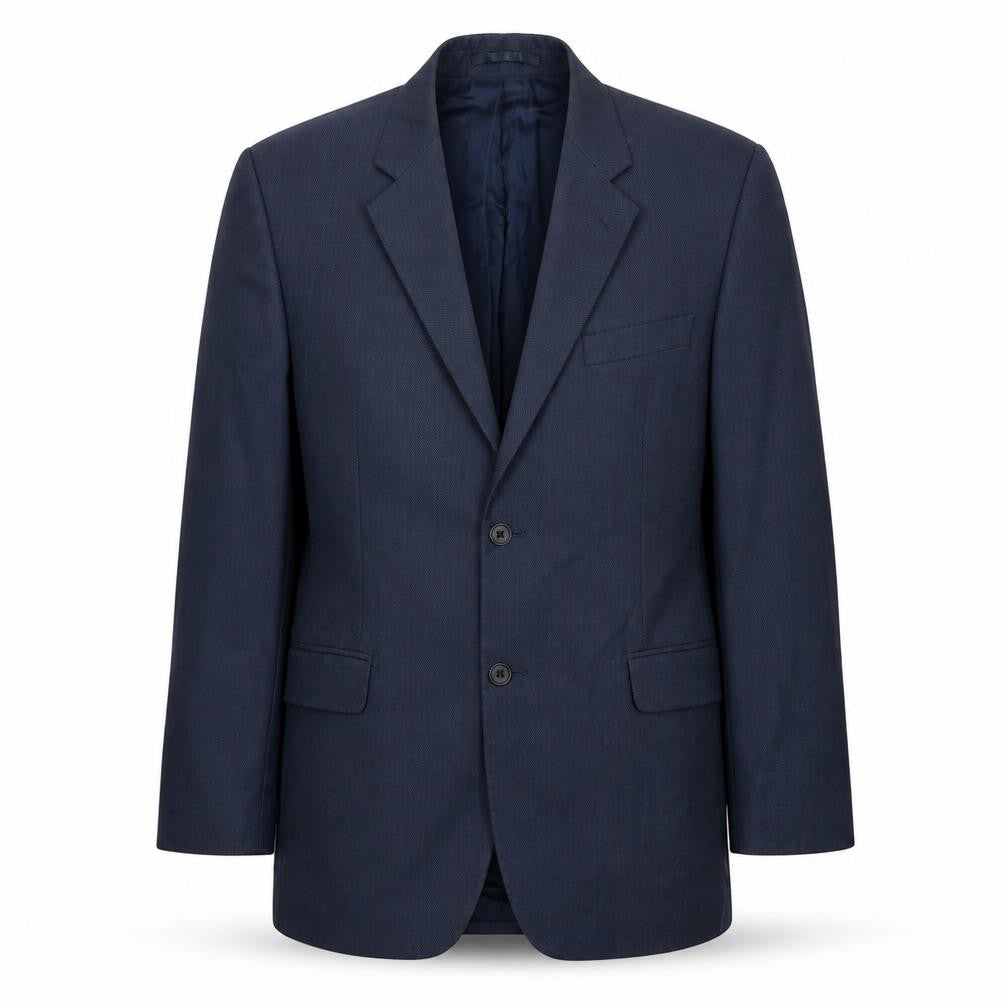 Roderick Charles Mens Blue Wool Jacket Suit Jacket Size 40 Regular