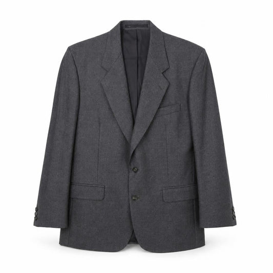 The Label Mens Grey Wool Jacket Suit Jacket Size 42 Regular